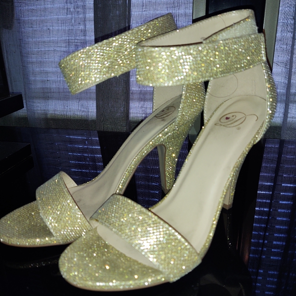 Shiny Gold Heels